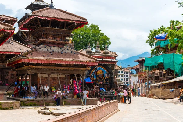 Kathmandu Durbar Square Nepal Juli 2018 Straßenansicht Kathmandu Durbar Square — Stockfoto