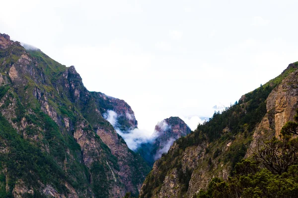 Nature view in Annapurna Conservation Area, a hotspot destination for mountaineers and Nepal\'s largest protected area.