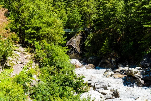 Nature view in Annapurna Conservation Area, a hotspot destination for mountaineers and Nepal's largest protected area.