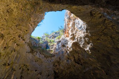 Görüntülemek Güney zafer mağara ile kireçtaşı chambers, süslemeleri ve rock kazık en büyük mağara Yarrangobilly alanında, Kosciuszko Milli Parkı, Nsw, Avustralya
