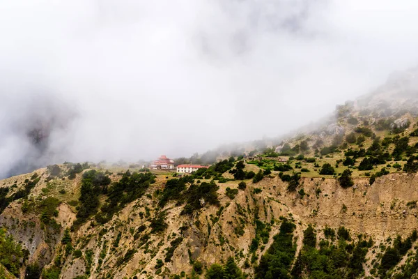 Nature view in Annapurna Conservation Area, a hotspot destination for mountaineers and Nepal\'s largest protected area.