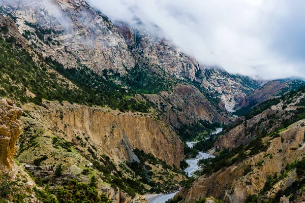 Naturen Annapurna Conservation Area Hotspot Destination För Bergsklättrare Och Nepals — Stockfoto