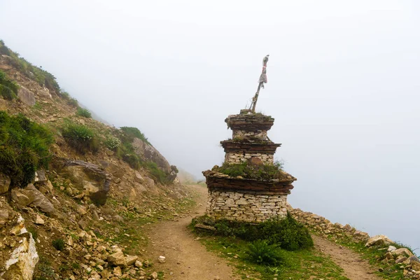 Nar Byn Annapurna Conservation Area Nepal Juli 2018 Gamla Traditionella — Stockfoto