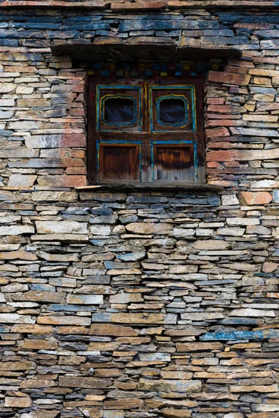 Pueblo Nar Área Conservación Annapurna Nepal Julio 2018 Arquitectura Tradicional — Foto de Stock
