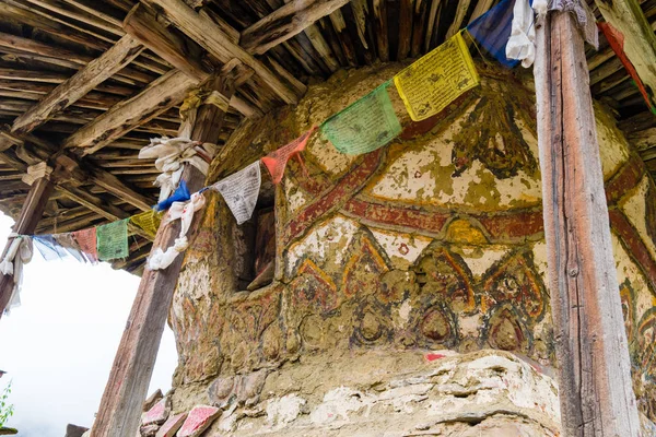 Pueblo Nar Área Conservación Annapurna Nepal Julio 2018 Viejas Estructuras — Foto de Stock