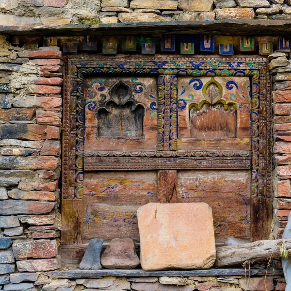 Nar Vesnice Annapurna Zachování Oblasti Nepál Července 2018 Tradiční Architektura — Stock fotografie