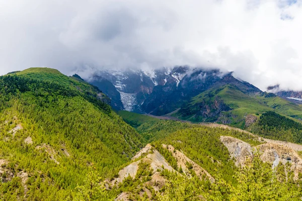 Nature view in Annapurna Conservation Area, a hotspot destination for mountaineers and Nepal\'s largest protected area.