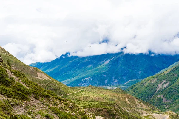 Nature view in Annapurna Conservation Area, a hotspot destination for mountaineers and Nepal\'s largest protected area.