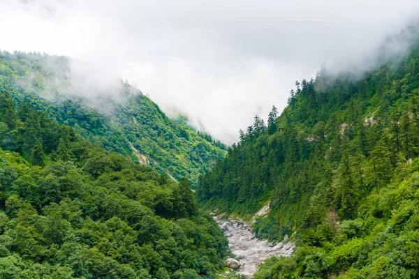 Vista Naturaleza Área Conservación Annapurna Destino Importante Para Los Montañeros — Foto de Stock