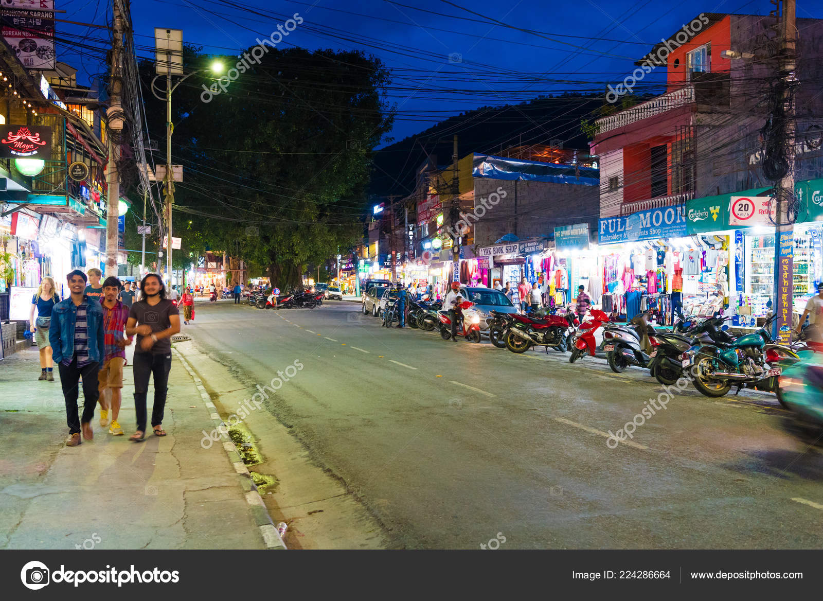 Pokhara Nepal July 2018 Street View Pokhara Town Known Second Stock Editorial Photo C Stanciuc1 224286664