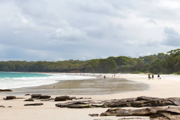 Huskisson Nsw Australië December 2018 Uitzicht Het Strand Jervis Bay — Stockfoto