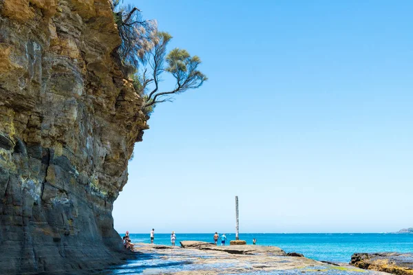 Pebbly Beach Nsw Australie Janvier 2019 Les Gens Profitent Temps — Photo