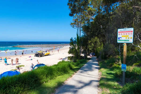 Mollymook Beach Nsw Australia January 2019 People Enjoying Sunny Weather — Stock Photo, Image