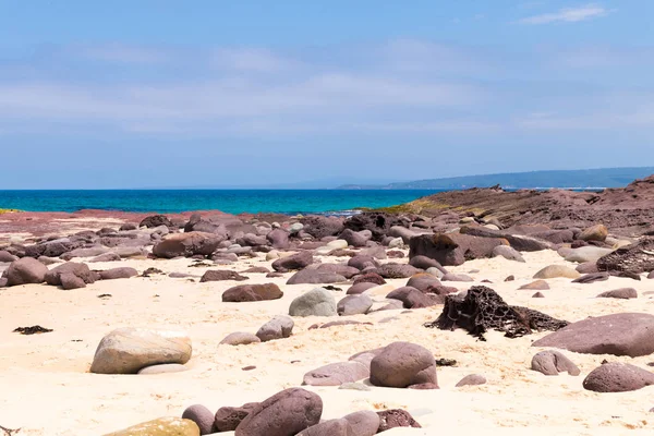 View Rocky Coastline Heycock Point Known Whale Watching Scenic Coastal — Stock Photo, Image