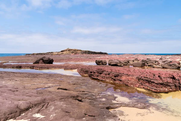 View Rocky Coastline Heycock Point Known Whale Watching Scenic Coastal — Stock Photo, Image