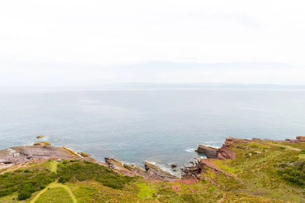 View over remote Green Cape Headland coastline, located in Ben Boyd National Park, NSW, Australia. — Stock Photo, Image