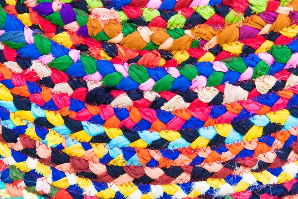 Detalles coloridos de alfombras vintage hechas a mano —  Fotos de Stock
