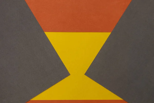 Orange Grau Und Gelb Gefärbter Papierhintergrund Abstraktes Kontrastierendes Konzeptuelles Bild — Stockfoto