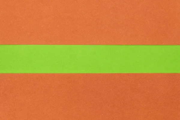 Groen Oranje Gekleurde Papieren Achtergrond Abstract Contrast Conceptuele Afbeelding — Stockfoto