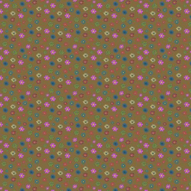 çiçek deseni, altın bir arka plan üzerinde çok renkli çiçekler, tasarımcılar için dikişsiz doku