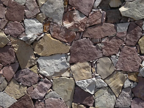 wall of broken and coloured stones, stock texture