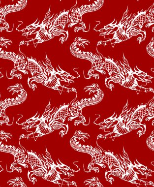 ornament of the dragons clipart