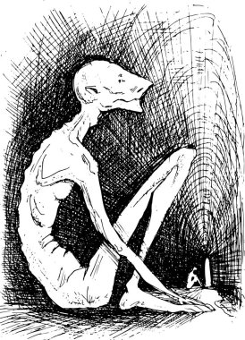 yer altında yaşayan bir zindan