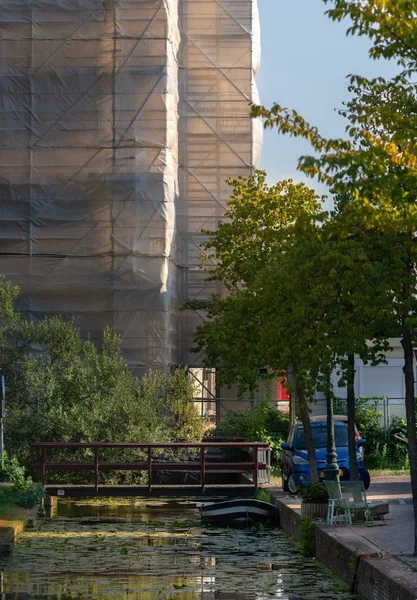 Baustelle Der Unterschutzfolie — Stockfoto