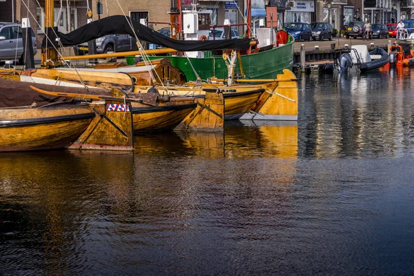 Урк Нидерланды Мая 2018 Года Изображение Классических Голландских Кораблей Гавани — стоковое фото