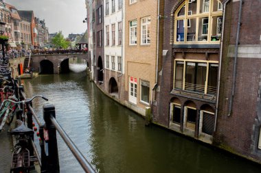 Utrecht, Hollanda-Mayıs 06, 2017-Utrecht merkezinde modern yeni bina 