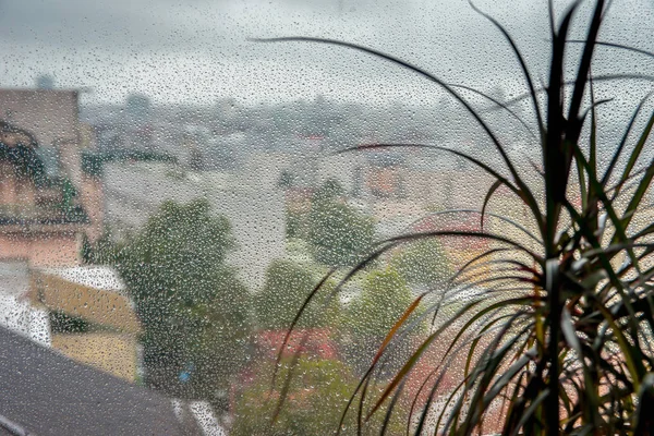 Tempête Estivale Sur Ville — Photo