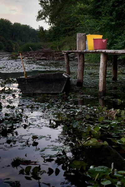 Paradiso Della Pesca Barche Legno Pescatore — Foto Stock