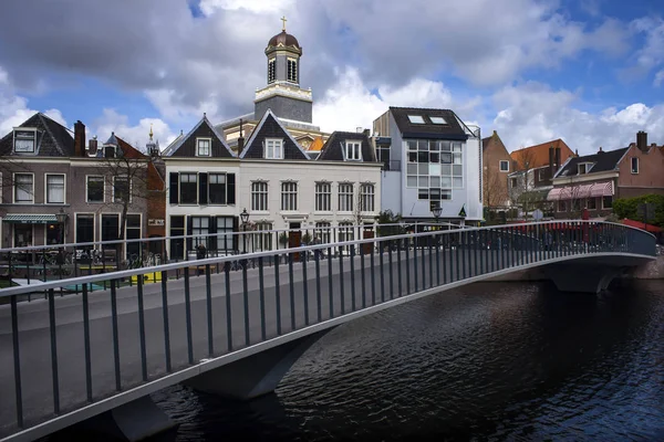 Nowy Most Hartebrugkerk Leiden Holandia — Zdjęcie stockowe