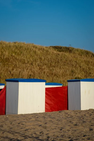 Dressing Rooms Beach Katwijk Netherlands — Stock Photo, Image