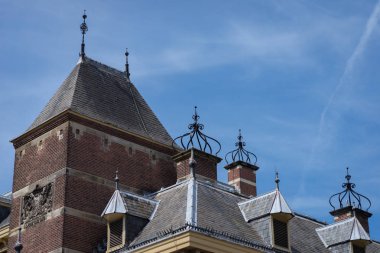 Binnenhof Palace, Hollanda Parlamentosu'nun Lahey'deki ayrıntılarda bir güzel yaz günü, Hollanda