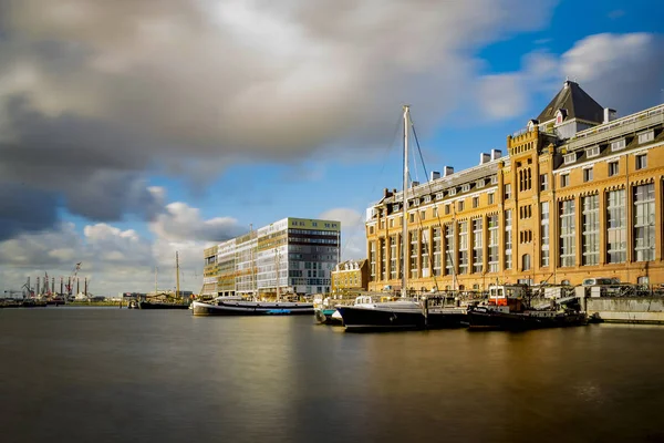 Amsterdam Nizozemsko Října 2017 Pohled Populární Amsterdam Kanály Historickými Domy — Stock fotografie