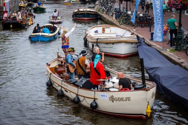 07 Temmuz 12, 2019, Leiden, Hollanda, Leiden's Woodstock festiv
