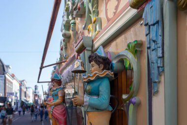 19 Eylül 2020 Leiden, Hollanda, Geleneksel Hollanda Festivali Leidse Draaiorgeldag şehir merkezi Varil Organ 'ın müziğiyle dolup taştı