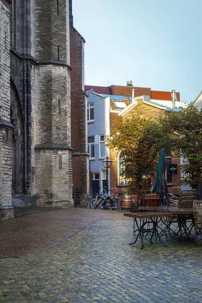 Hooglandse Kerk Késő Gótikus Bazilika Leiden Szívében Hollandiában — Stock Fotó