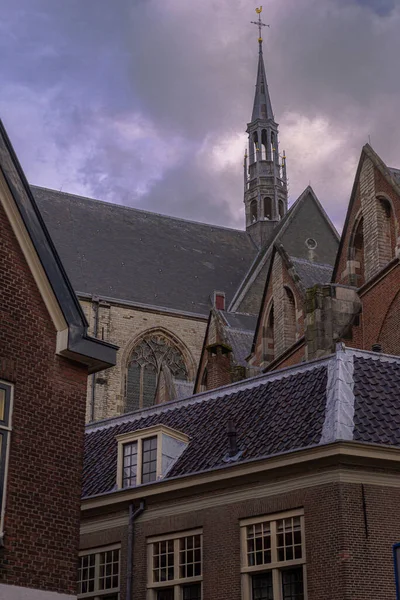 Église Hooglandse Basilique Gothique Tardive Leyde Pays Bas — Photo