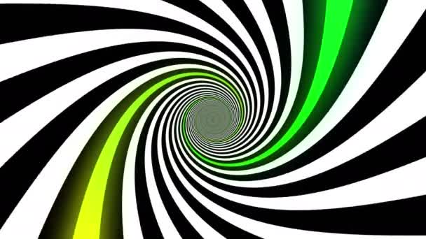 Abstract Vortex Psychedelic Illusion Tunnel Lbackground Ultra 3840X2160 Looping — Stock Video