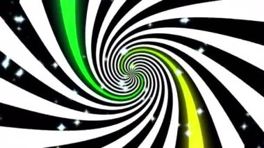 Soyut psychedelic cadı yanılsama Escher'ın ilham arka plan yıldız. Ultra Hd, 4k 3840 x 2160, döngü