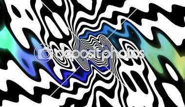 dalgalar psychedelic yanılsama siyah ve beyaz çizgiler ve suluboya arka plan soyut. Ultra Hd, 4k 3840 x 2160