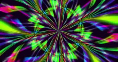 kaleydoskop optik Ilusion renkli. 4 k 4096 x 2169, 60p.
