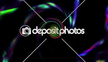 kara delik sarmal tünel şeritli renkli ve parlak ışıkların. 4 k 4096 x 2169, 60p.