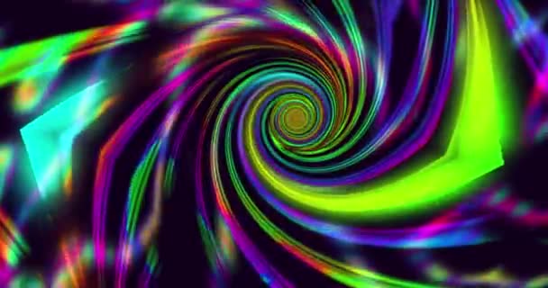 Swirl Abstract Colorful Bright Lights 4096X2169 60P — Stock Video