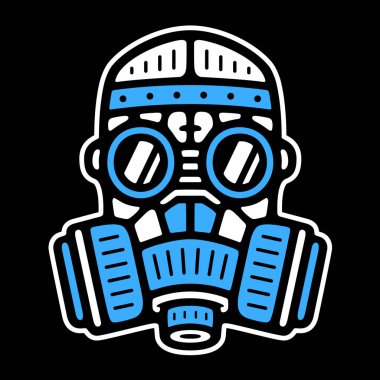 Vintage gaz maskesi.