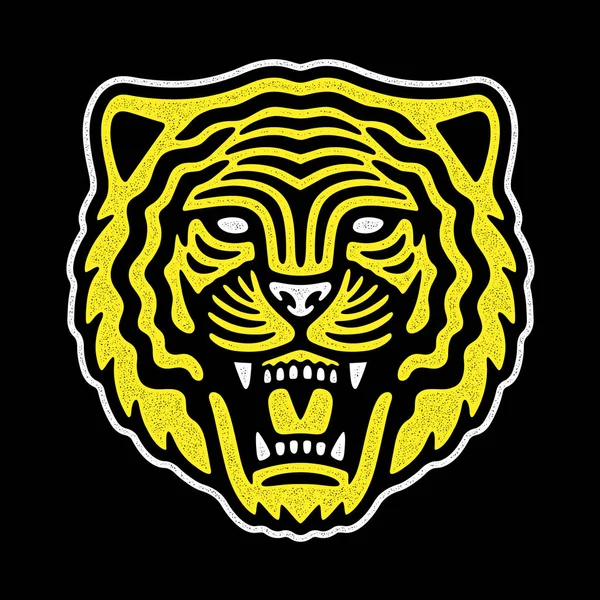 Logotipo retro tigre . — Vetor de Stock