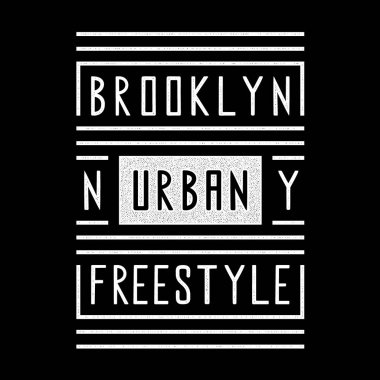 Brooklyn mi? Retro illüstrasyon.