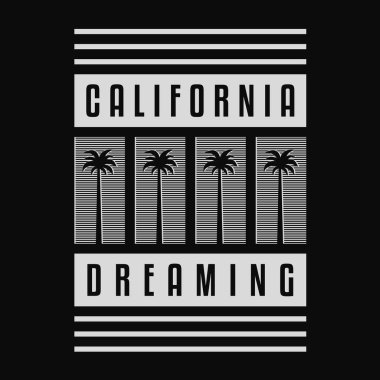 Retro California baskısı.